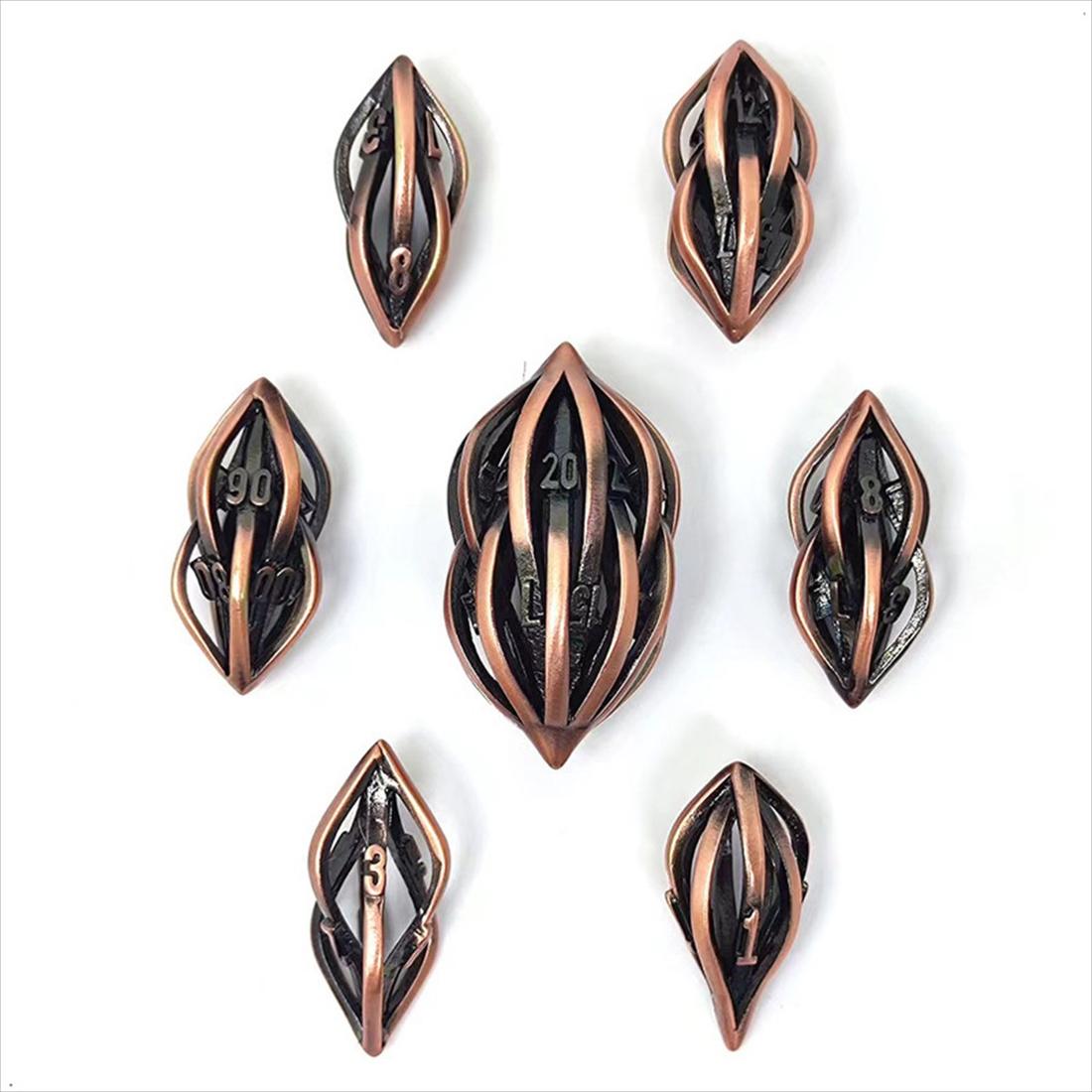 Hollow Dragon Eye Metal Dice Set