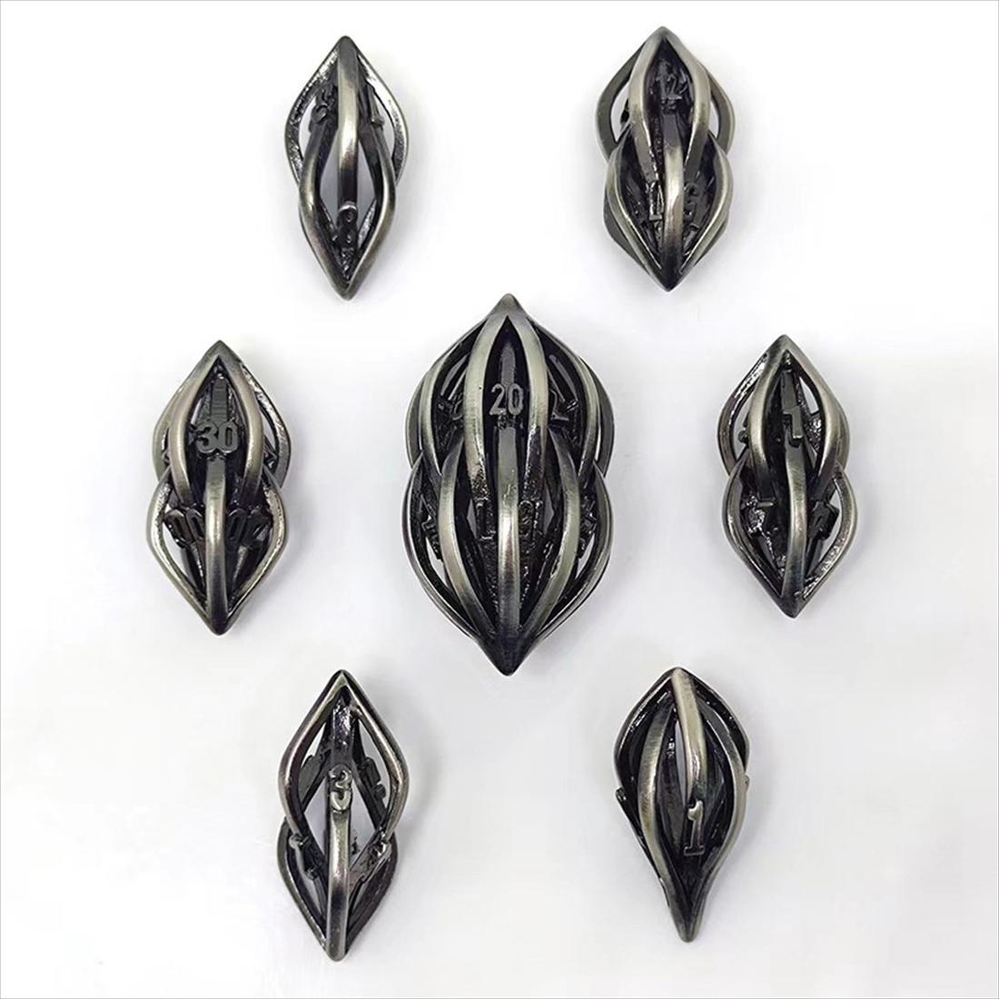 Hollow Dragon Eye Metal Dice Set photo 2