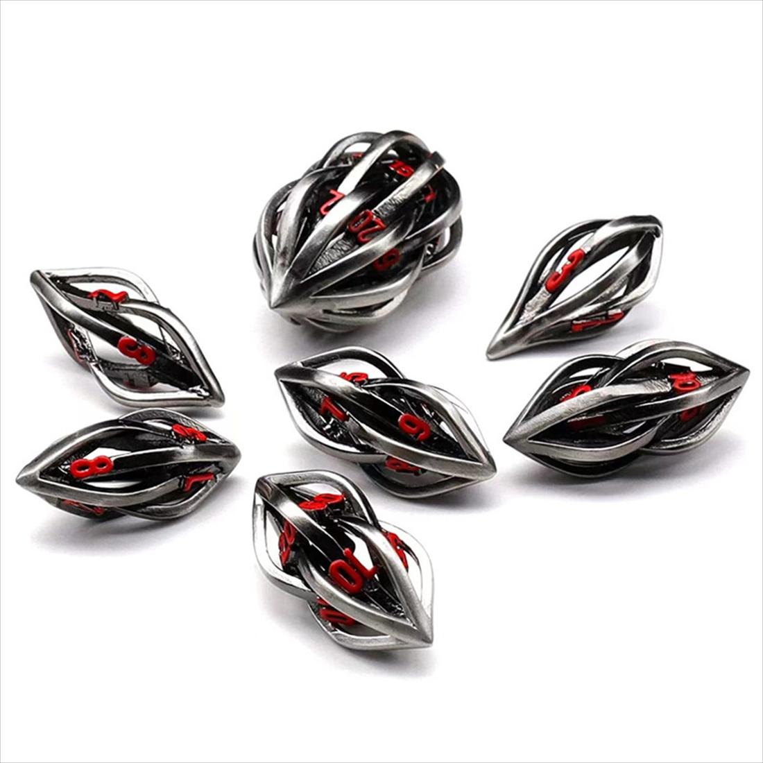 Hollow Dragon Eye Metal Dice Set photo 4