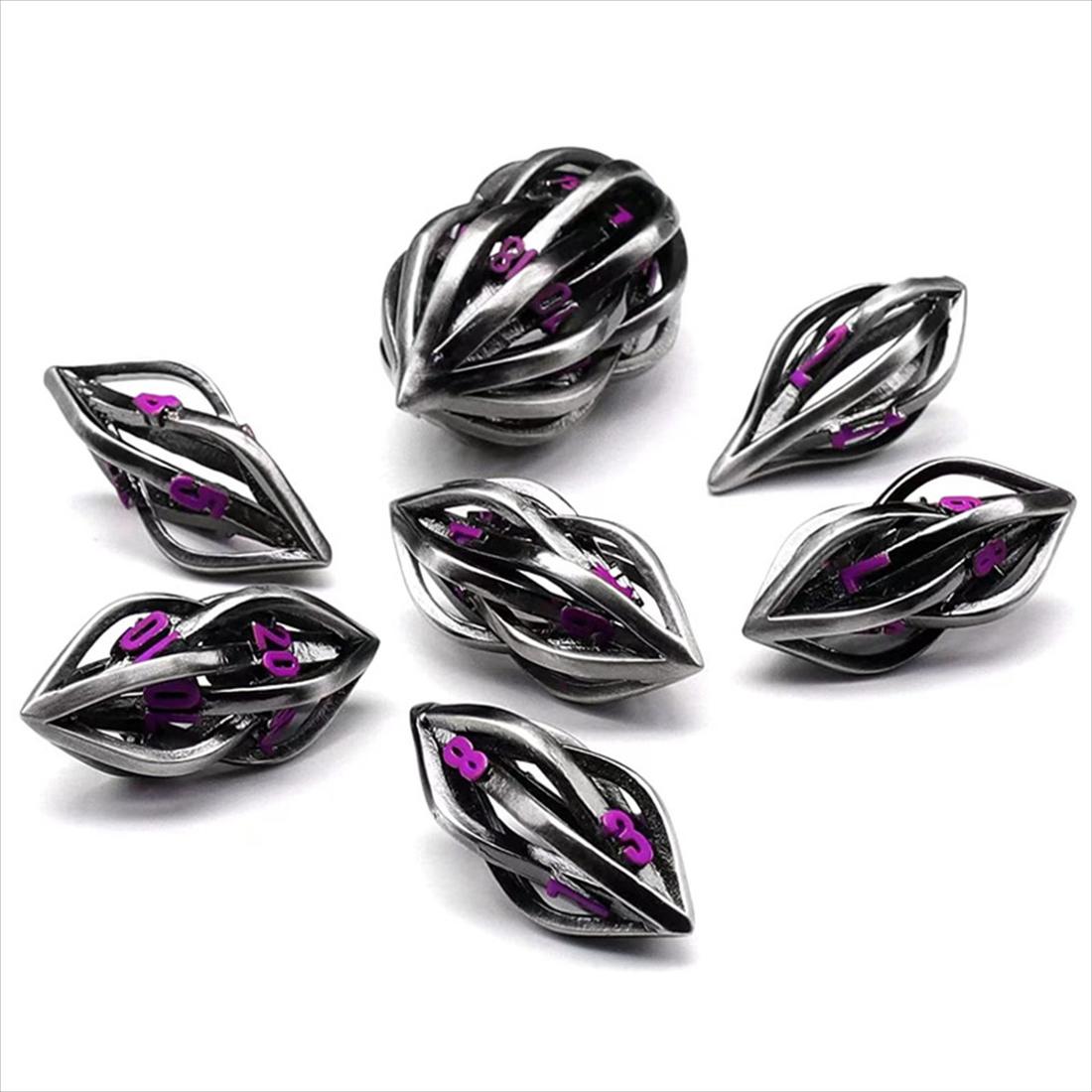 Hollow Dragon Eye Metal Dice Set photo 6