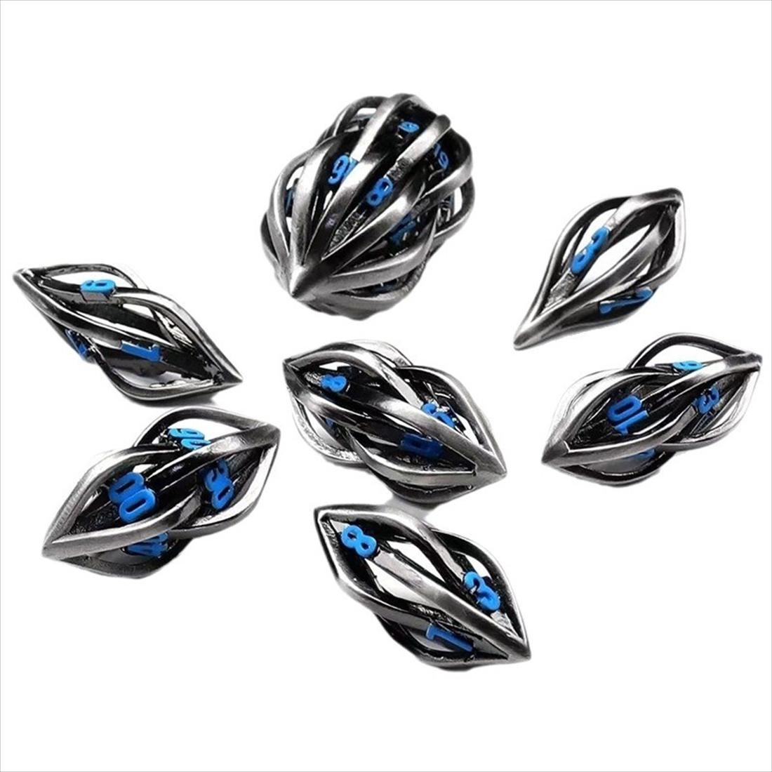 Hollow Dragon Eye Metal Dice Set photo 7