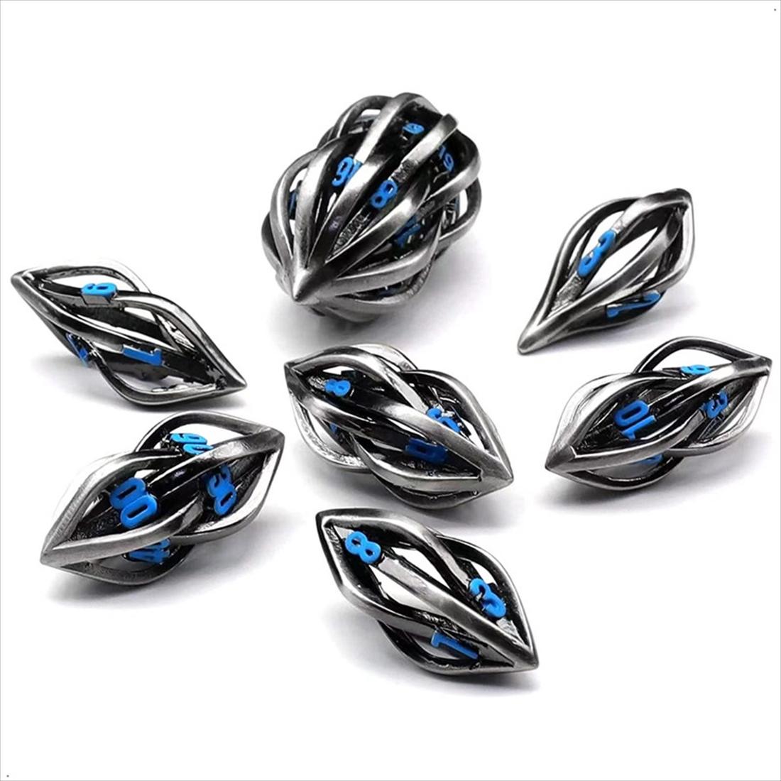 Hollow Dragon Eye Metal Dice Set photo 9