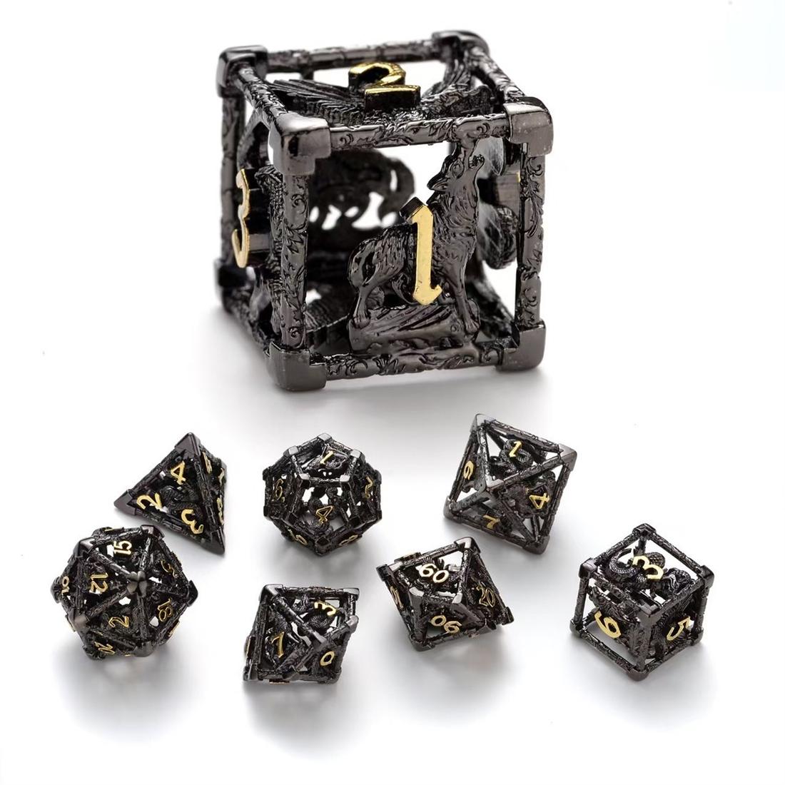 Hollow Beast Totem Metal Dice Set detail 5