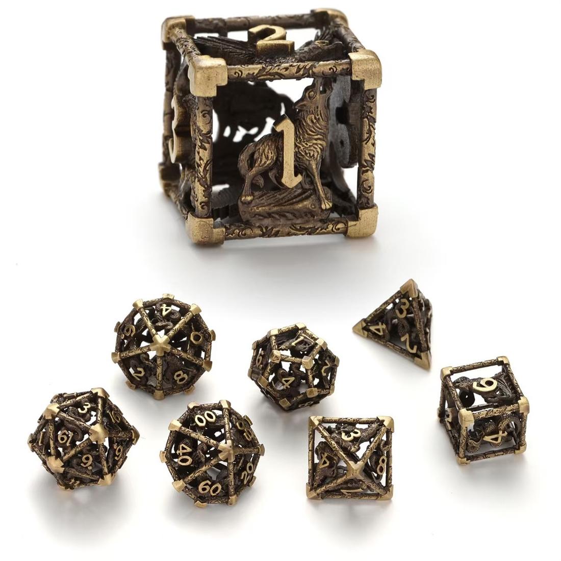 Hollow Beast Totem Metal Dice Set detail 8
