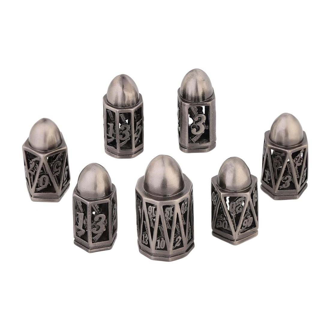 Hollow Bullet Chamber Metal Dice Set photo 10