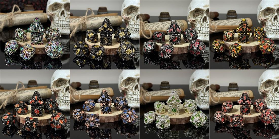 Hollow Chaos Orb Metal Dice Set photo 2