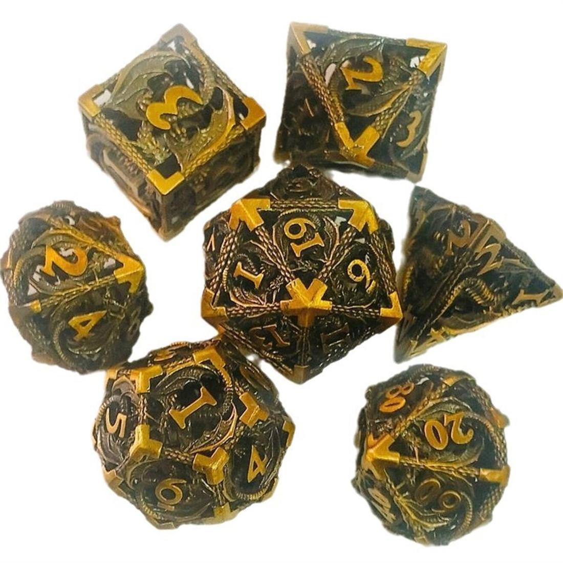 Hollow Dragon Relic Metal Dice Set photo 3