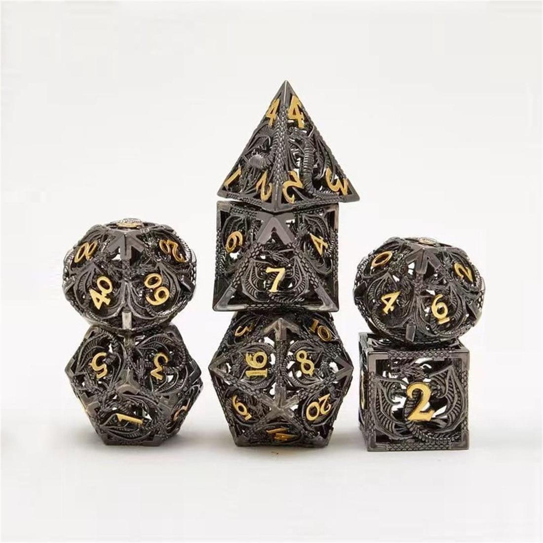 Hollow Dragon Relic Metal Dice Set photo 6