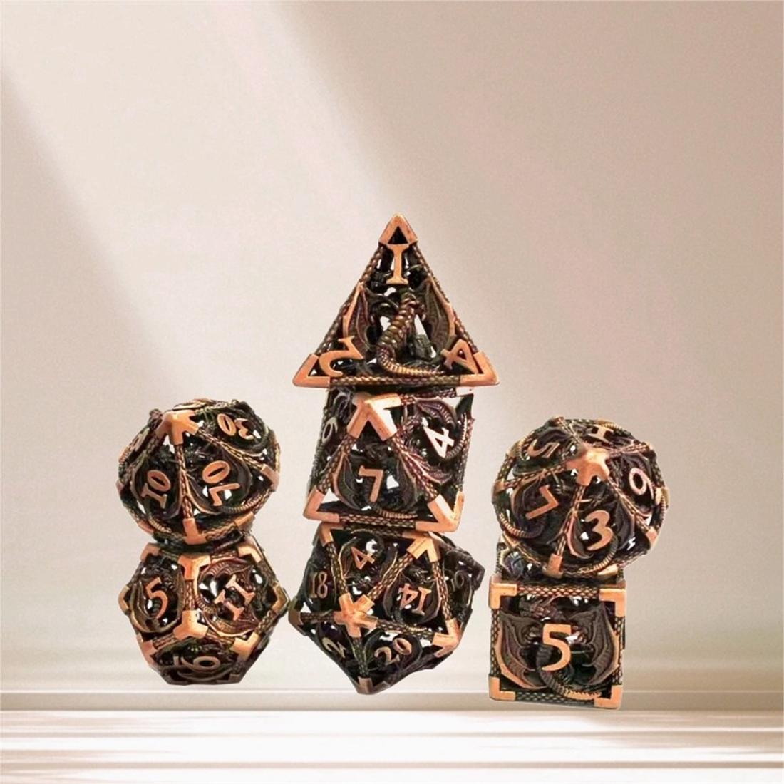 Hollow Dragon Relic Metal Dice Set photo 11