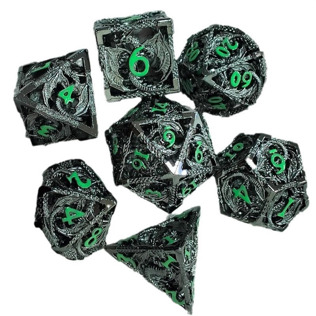 Hollow Dragon Relic Metal Dice Set photo 13
