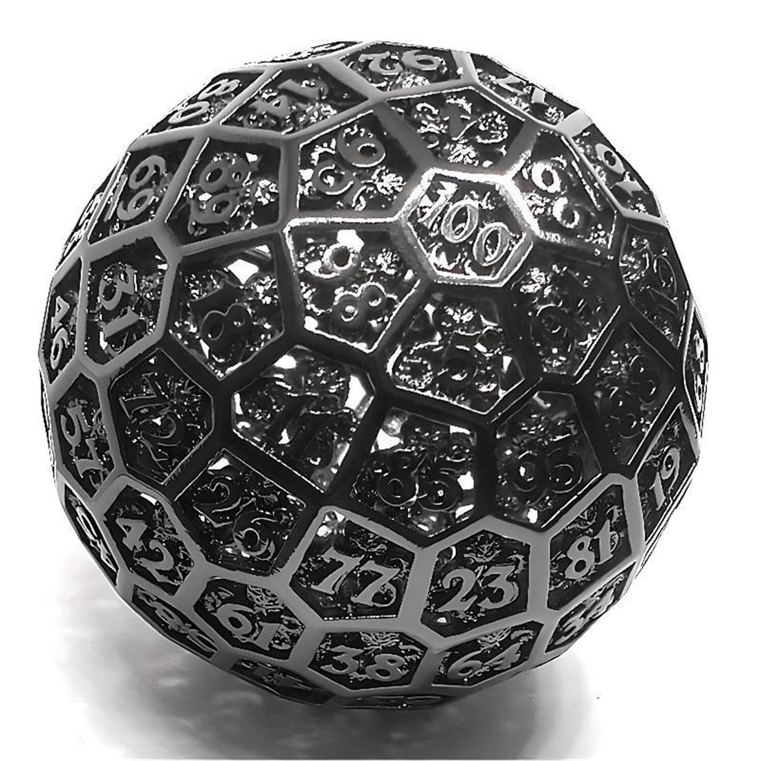 D100 Metal Dice detail 2