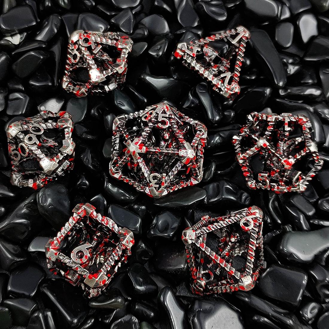 Hollow Dragon Fortress Metal Dice Set detail 6