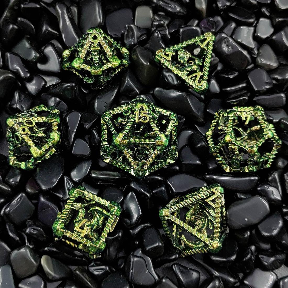 Hollow Dragon Fortress Metal Dice Set detail 7