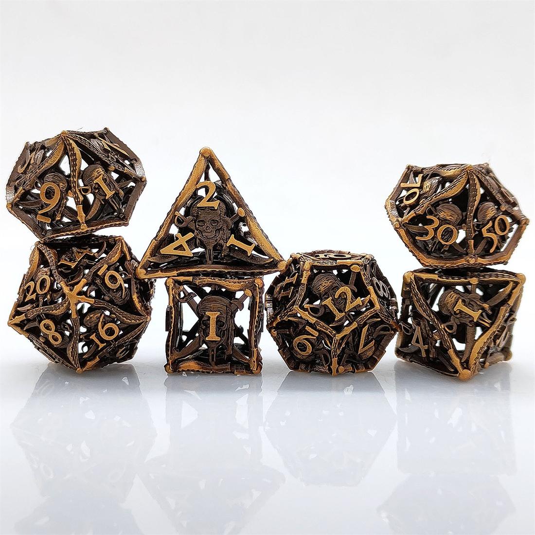 Hollow Egyptian Relic Metal Dice Set detail 5