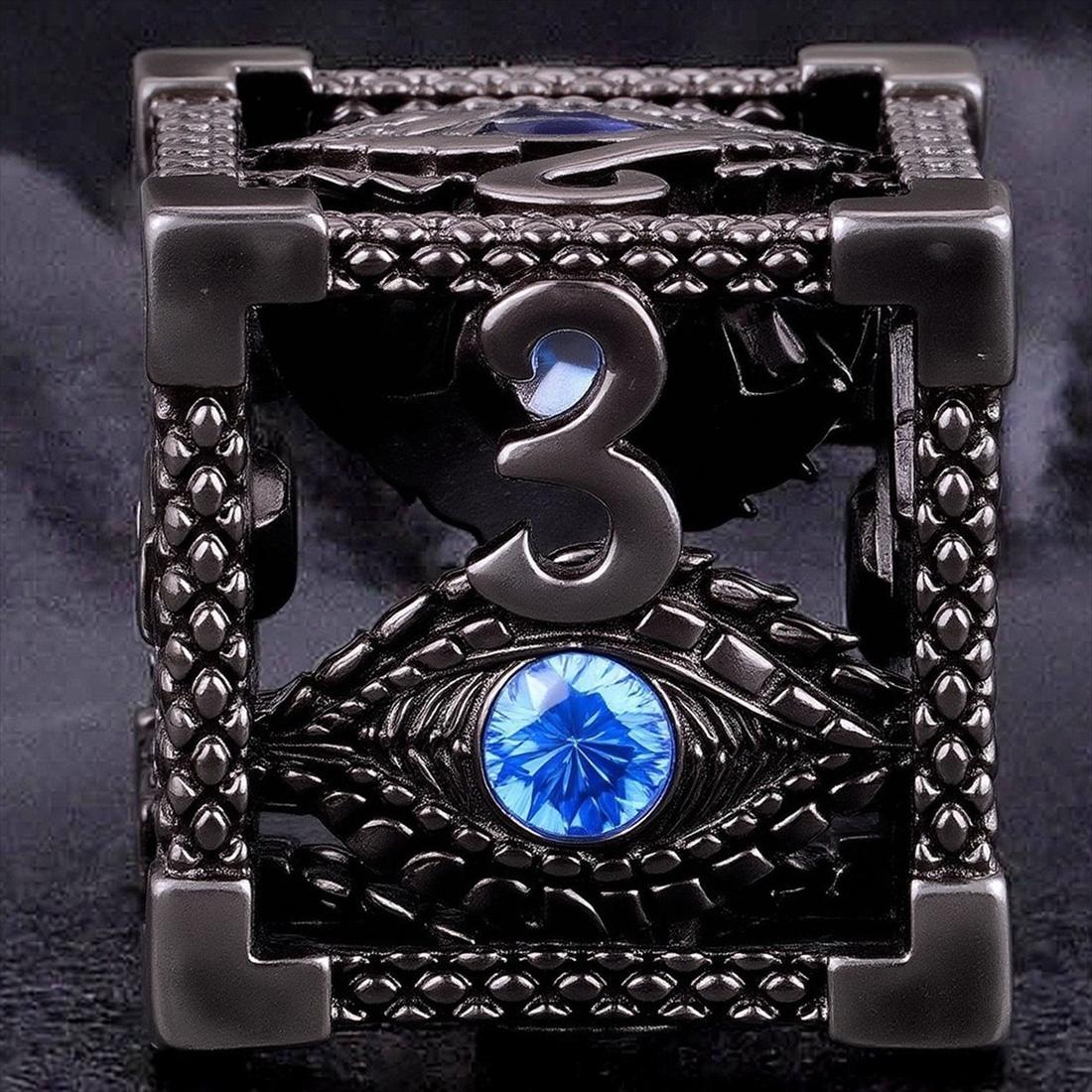 Hollow Mystic Eye Metal Dice Set detail 6