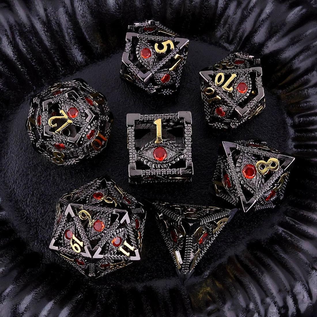 Hollow Mystic Eye Metal Dice Set detail 7