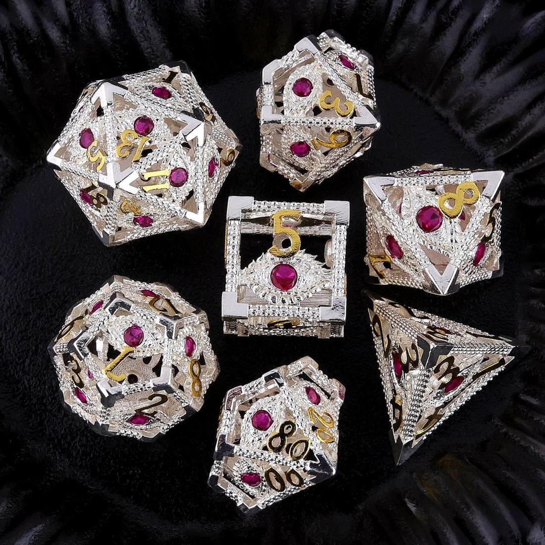 Hollow Mystic Eye Metal Dice Set detail 8