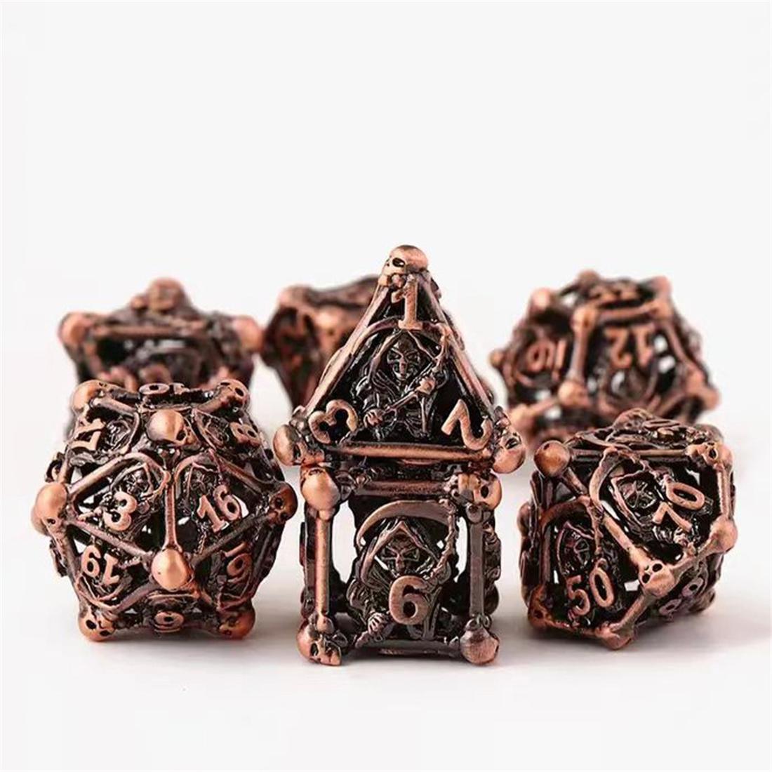 Hollow Gothic Vine Metal Dice Set