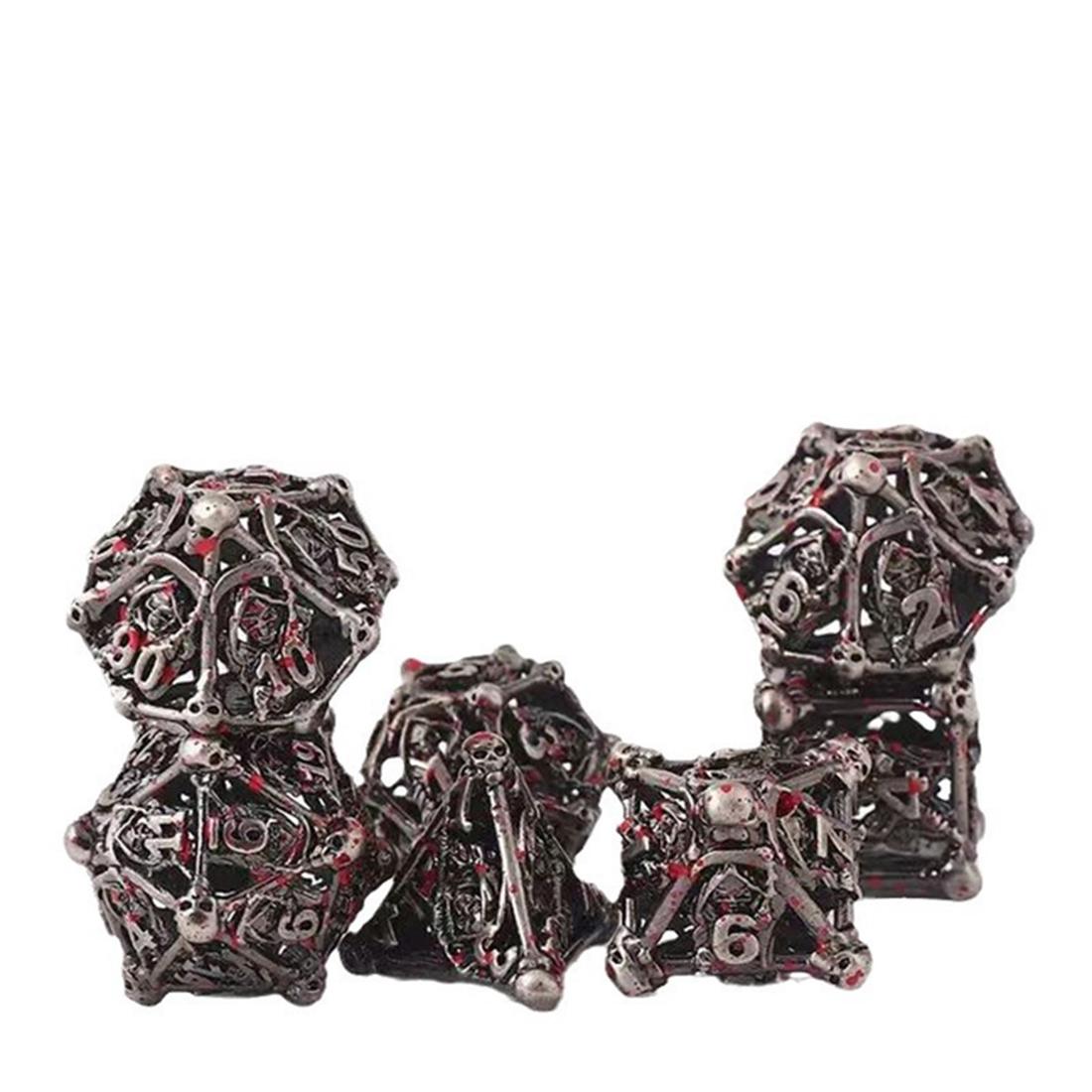 Hollow Gothic Vine Metal Dice Set photo 3