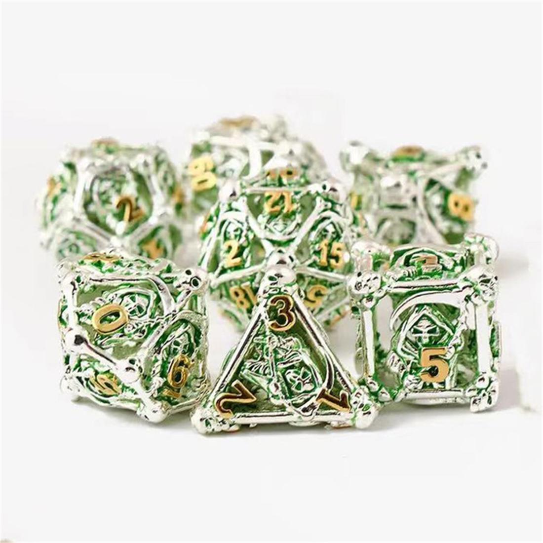 Hollow Gothic Vine Metal Dice Set photo 4