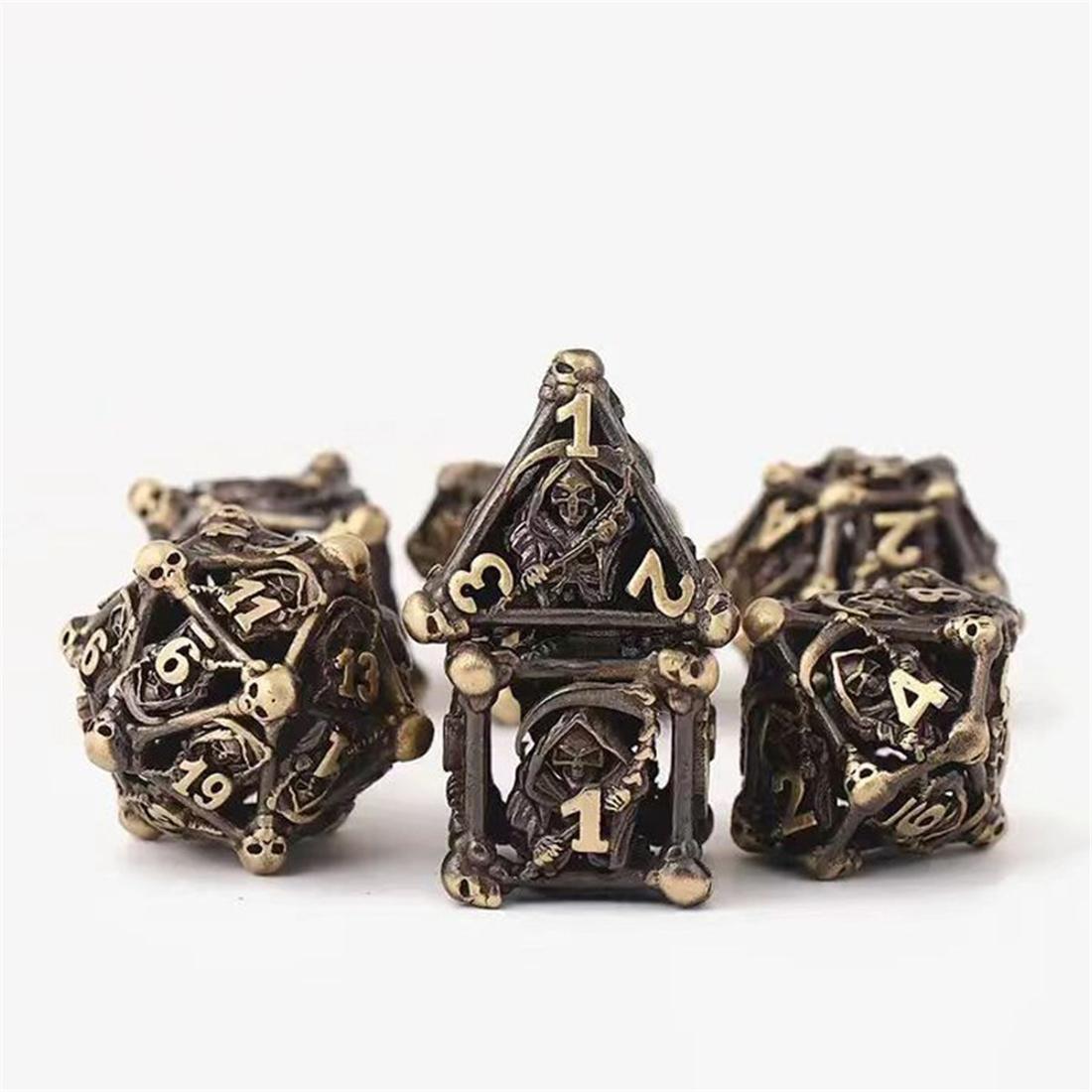 Hollow Gothic Vine Metal Dice Set photo 5