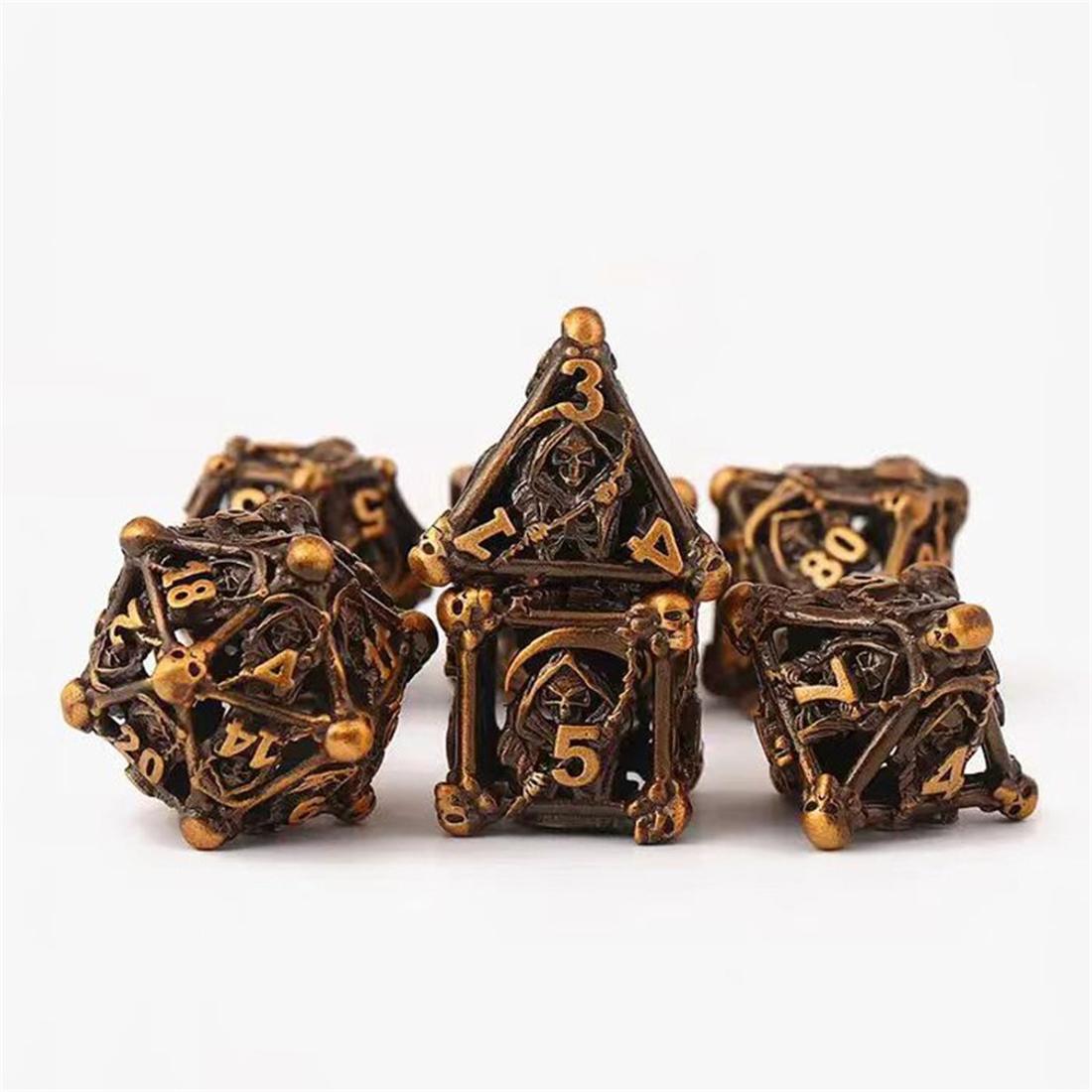 Hollow Gothic Vine Metal Dice Set photo 6