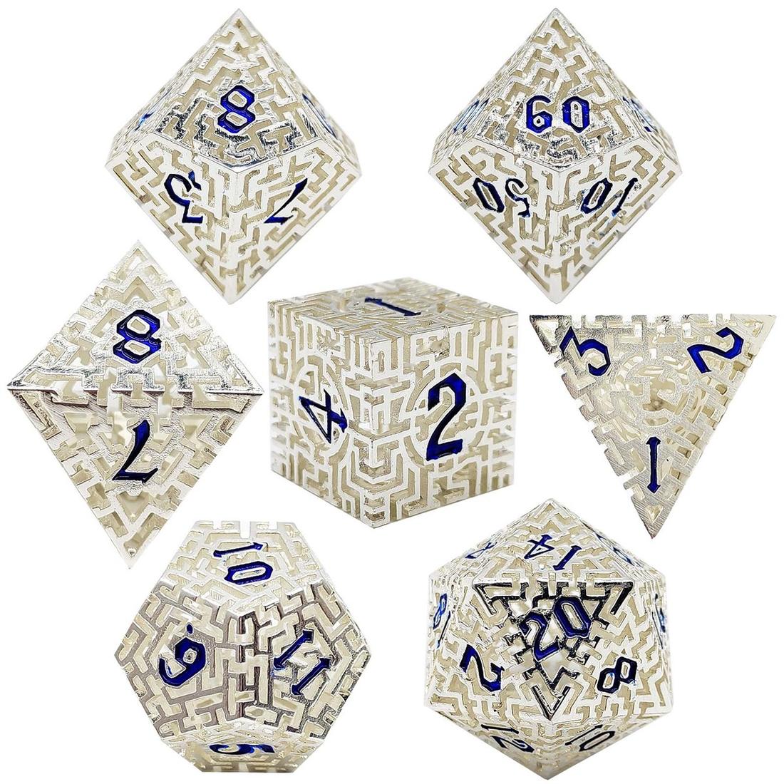Labyrinth Metal Dice Set