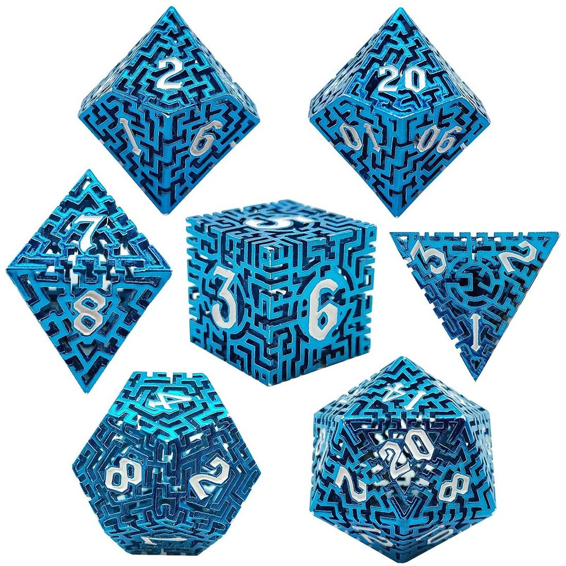 Labyrinth Metal Dice Set detail 4
