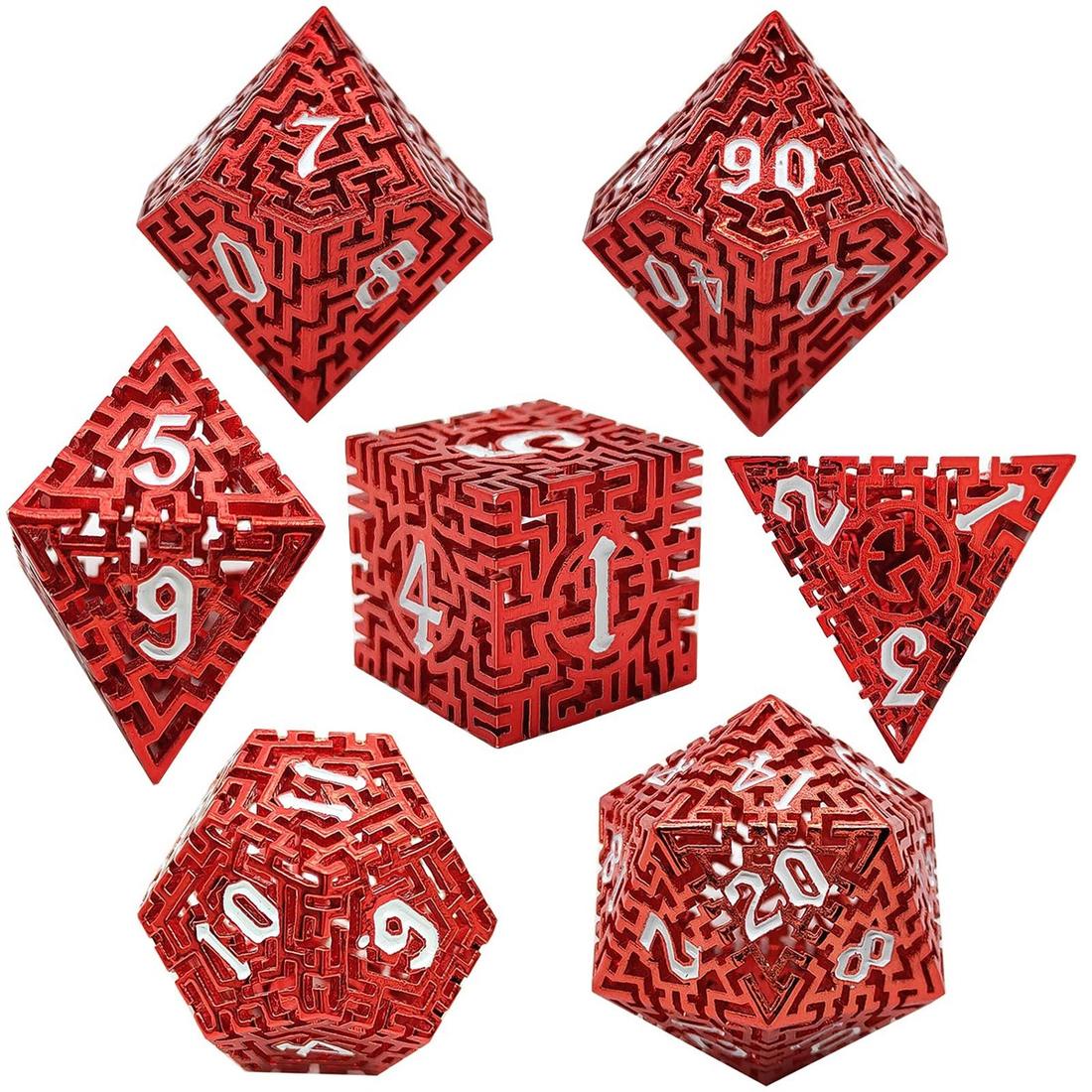 Labyrinth Metal Dice Set detail 6