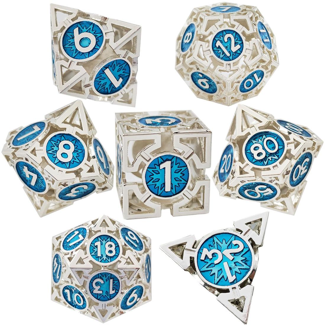 Arcane Compass Metal Dice Set detail 2