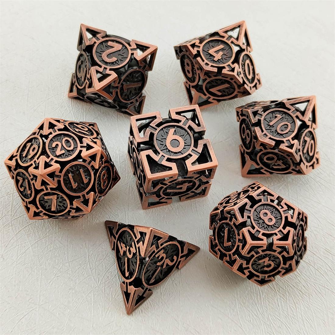 Arcane Compass Metal Dice Set detail 5