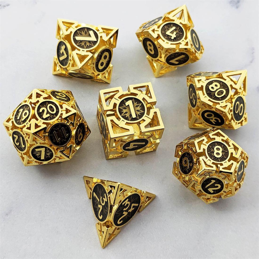 Arcane Compass Metal Dice Set detail 8
