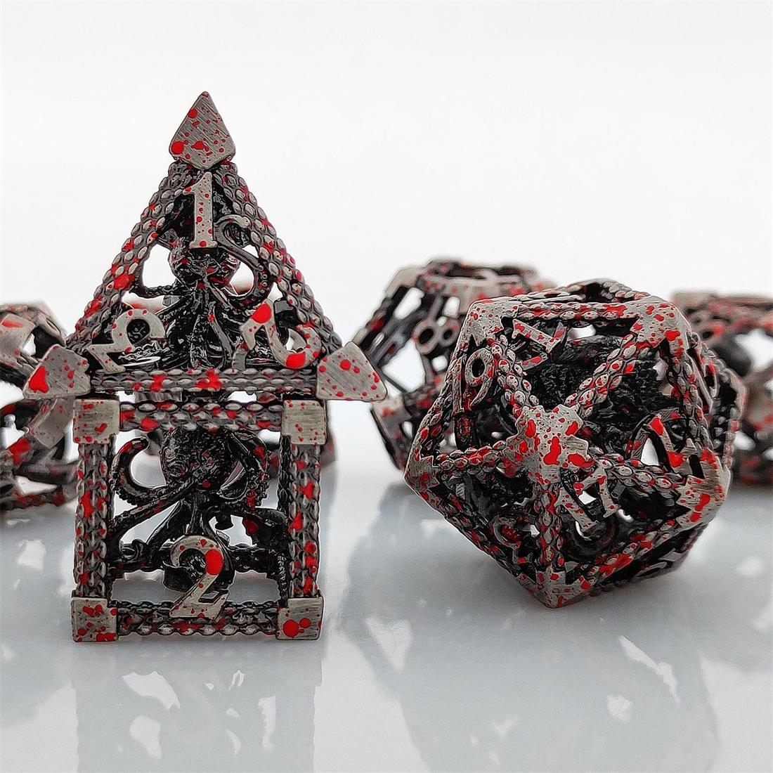 Hollow Coiled Dragon Metal Dice Set photo 5