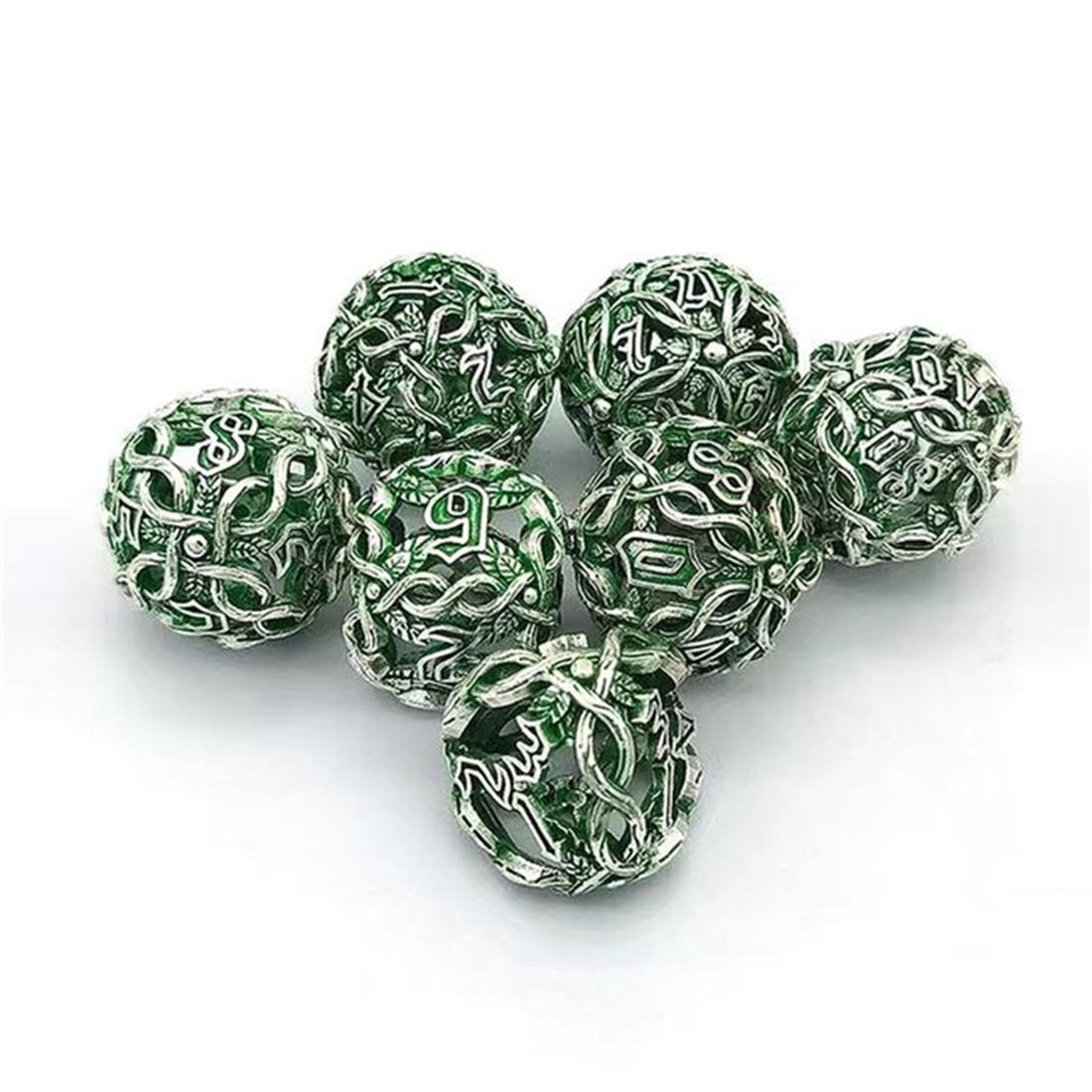 Hollow Vine Orb Metal Dice Set detail 2