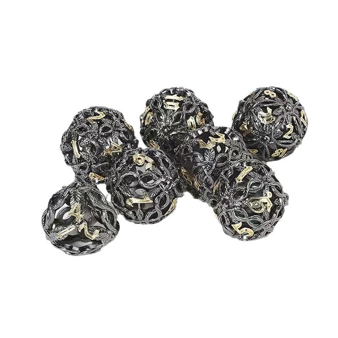 Hollow Vine Orb Metal Dice Set detail 3