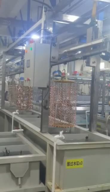 Industrial metal surface treatment line