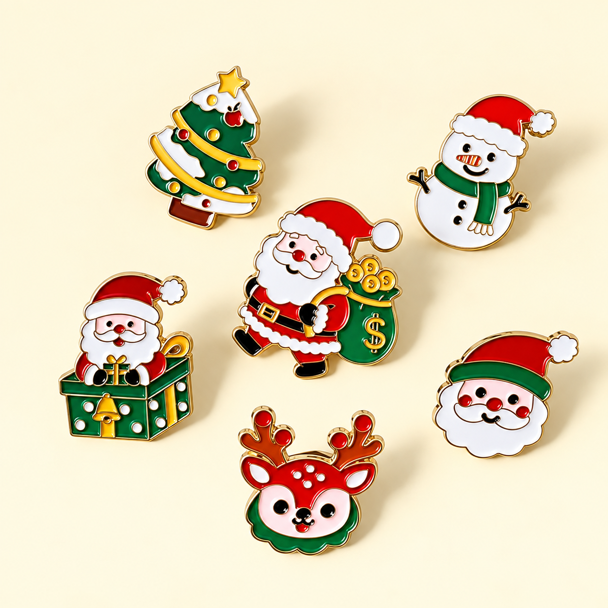 Seasonal enamel designs