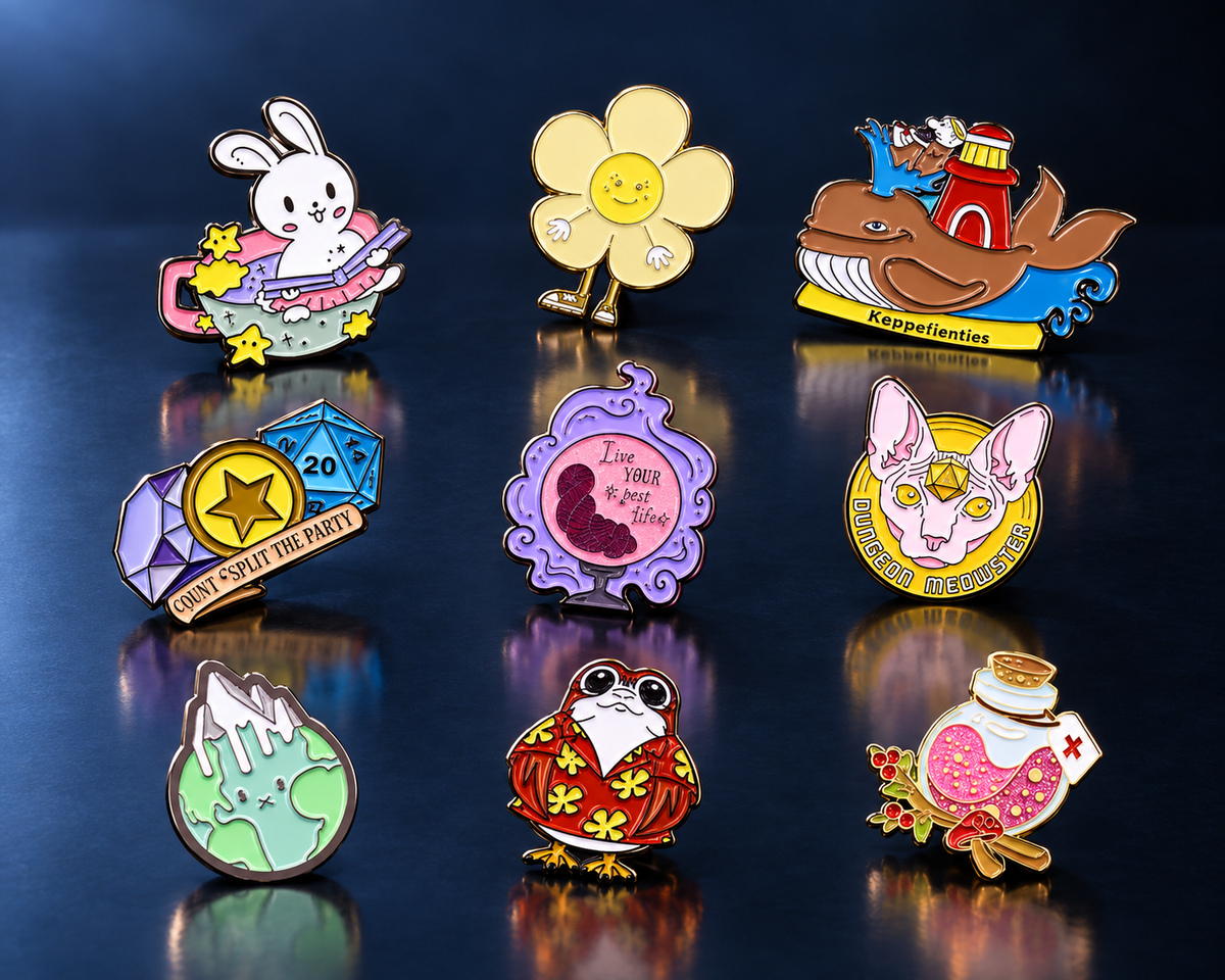 QYJ custom enamel pin collection