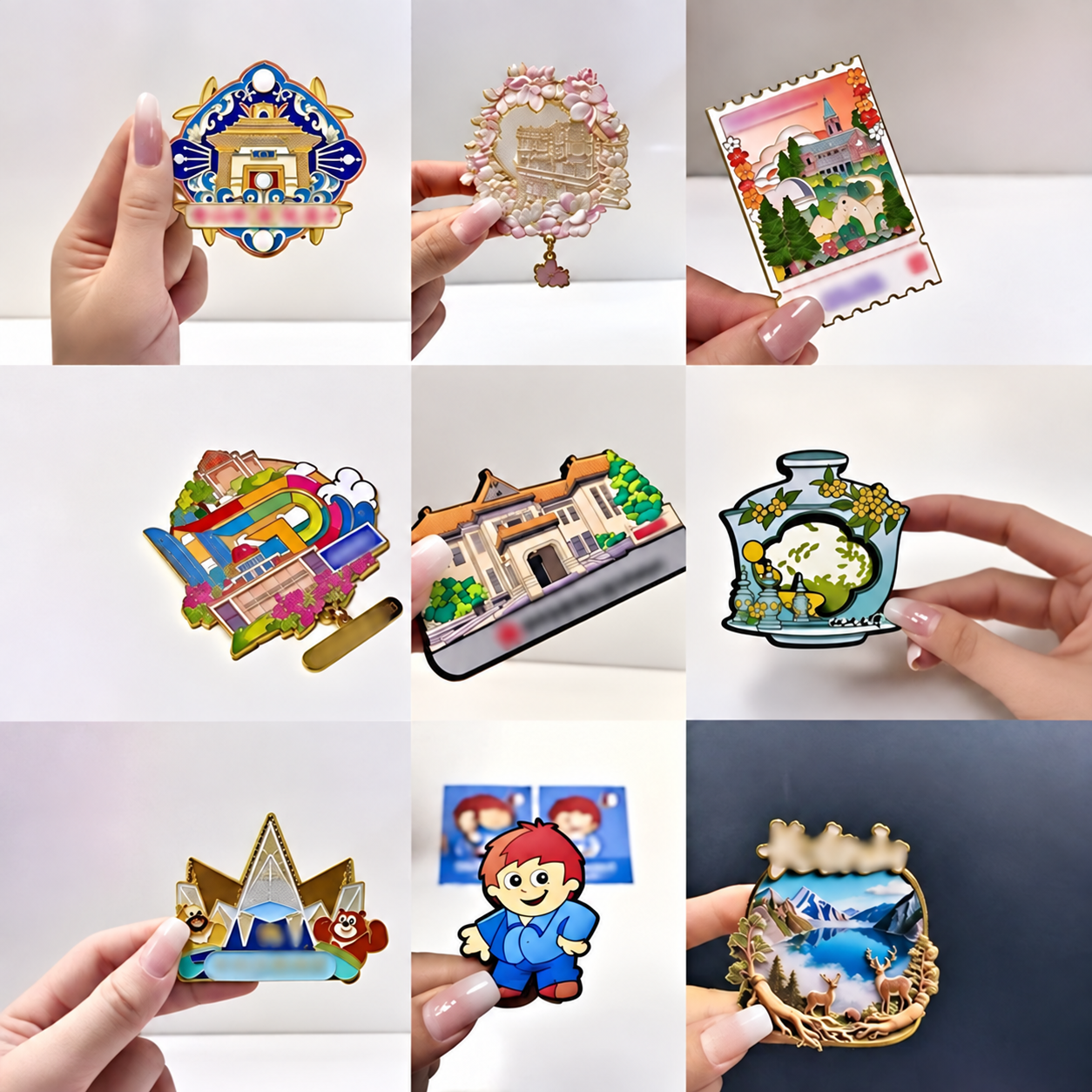 Product examples in hand
