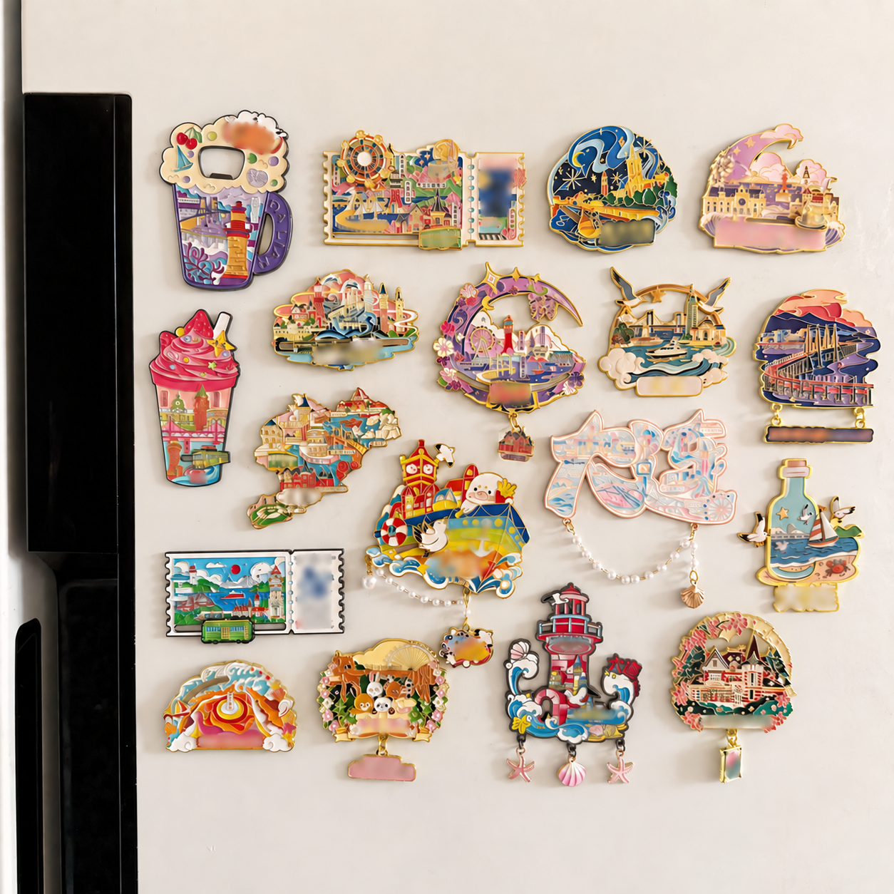 Collection on a refrigerator