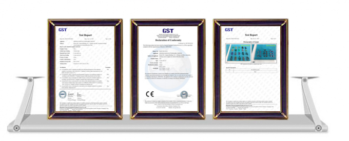 Three framed report documents supplied by QYJ Dice
