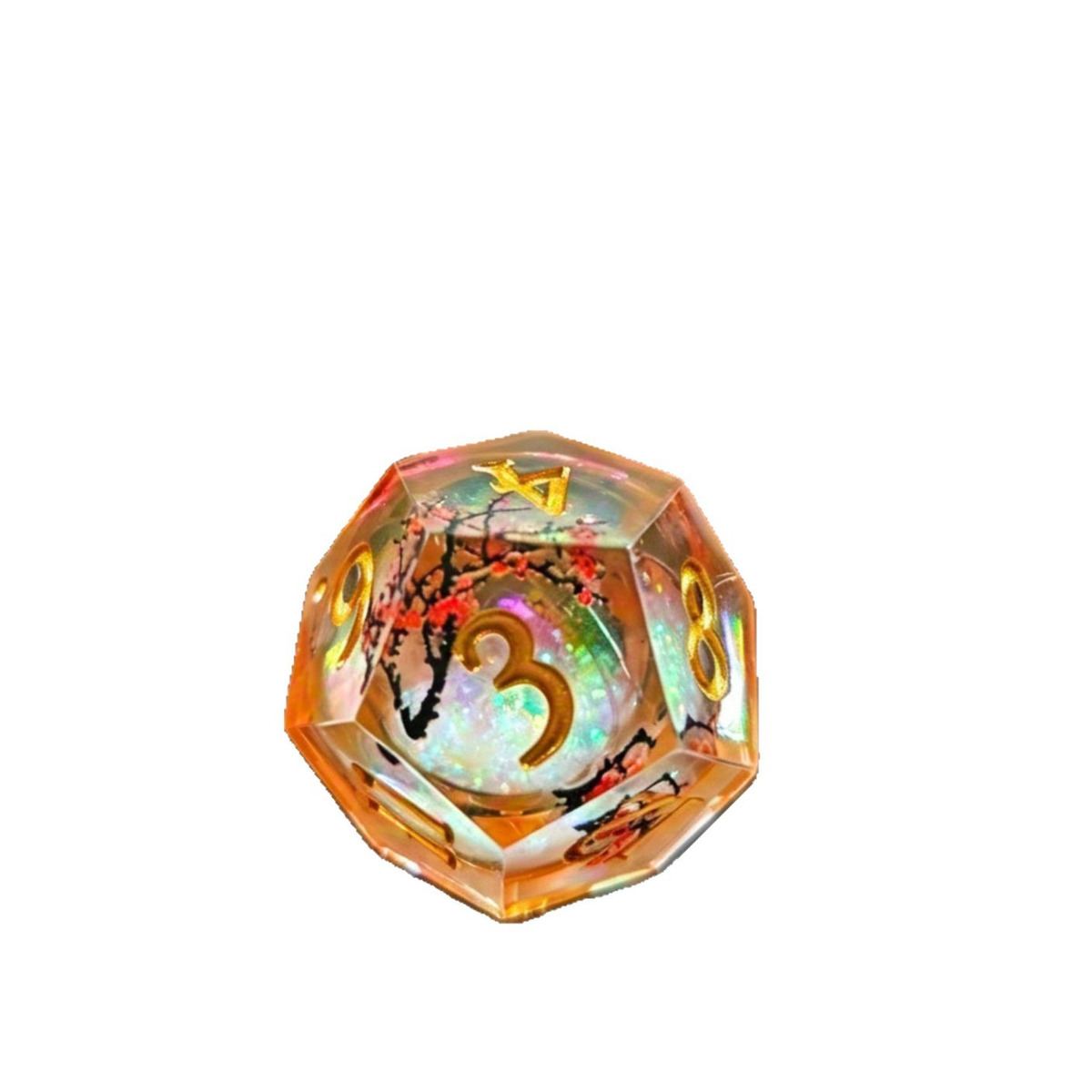 Autumn Koi Inclusion Resin Dice Set photo 7