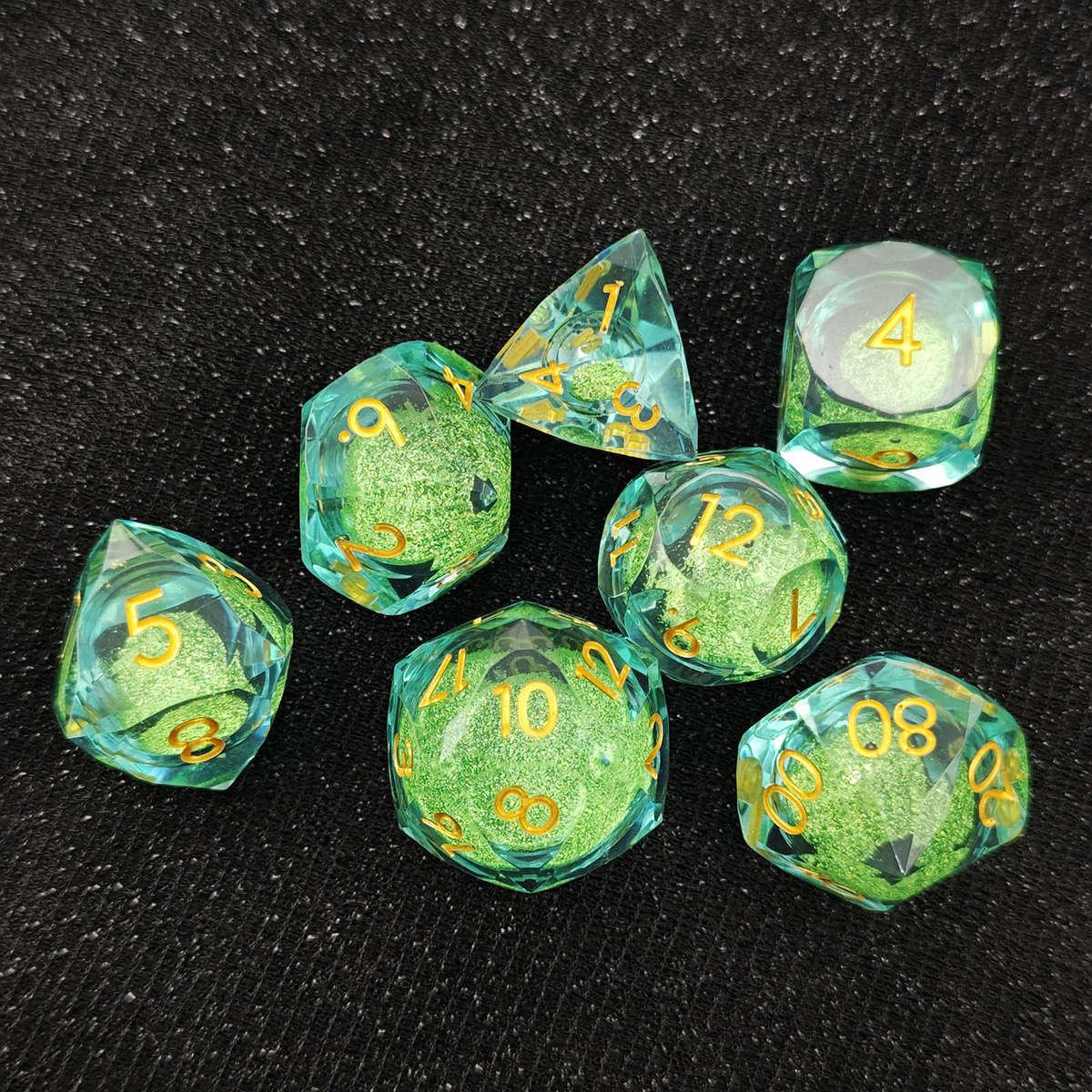 Botanical Vine Clear Resin Dice Set