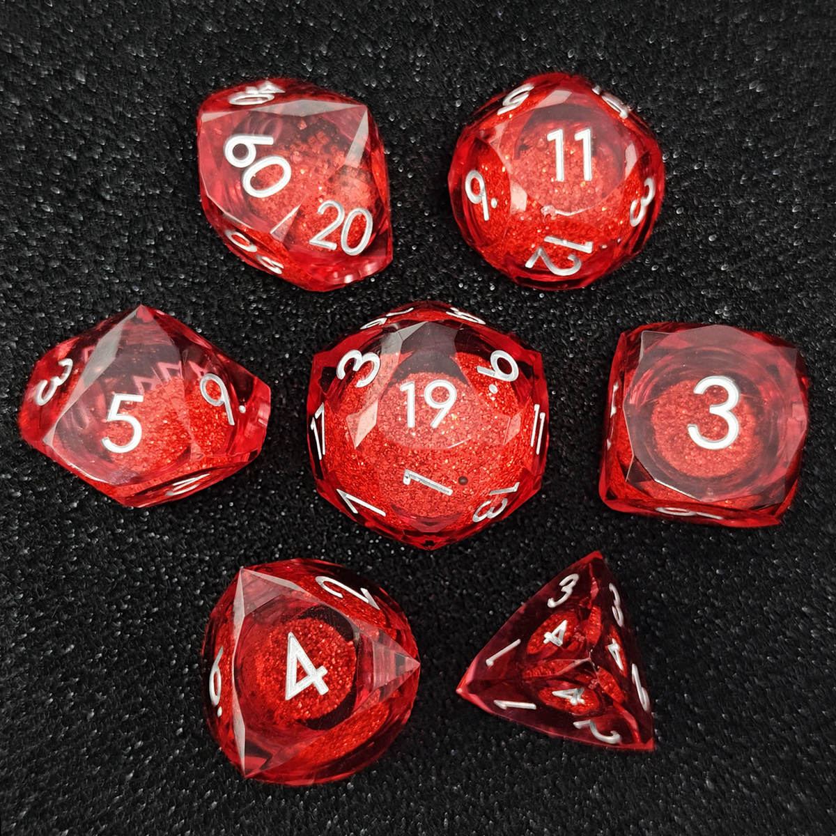 Botanical Vine Clear Resin Dice Set detail 3