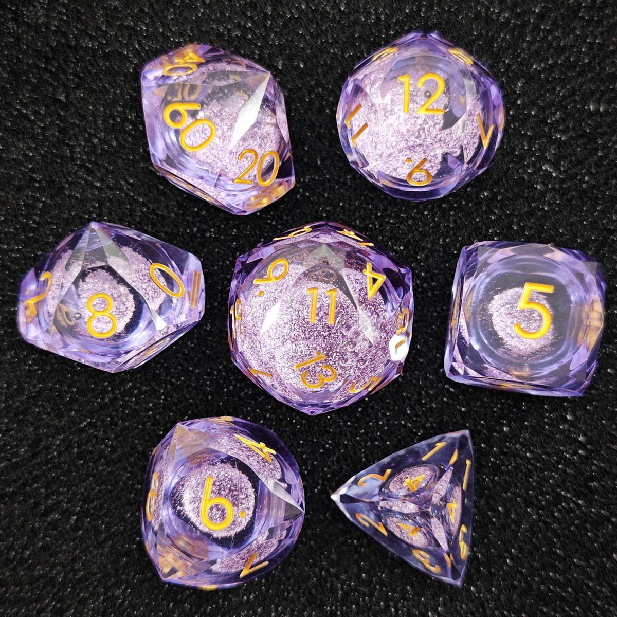 Botanical Vine Clear Resin Dice Set photo 9