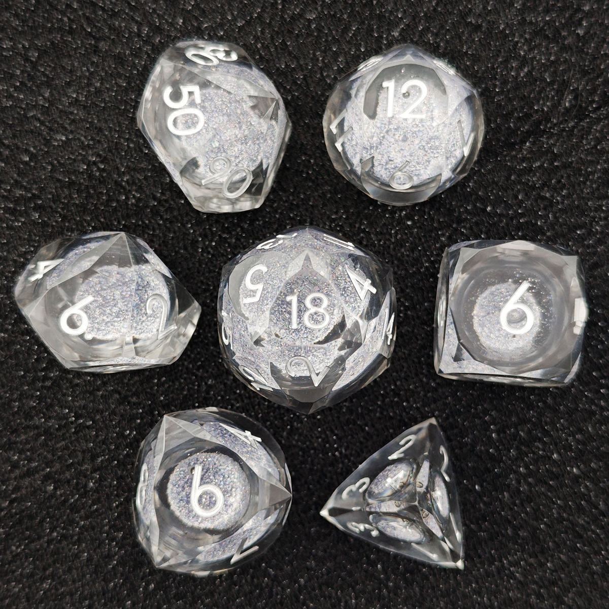 Botanical Vine Clear Resin Dice Set photo 11