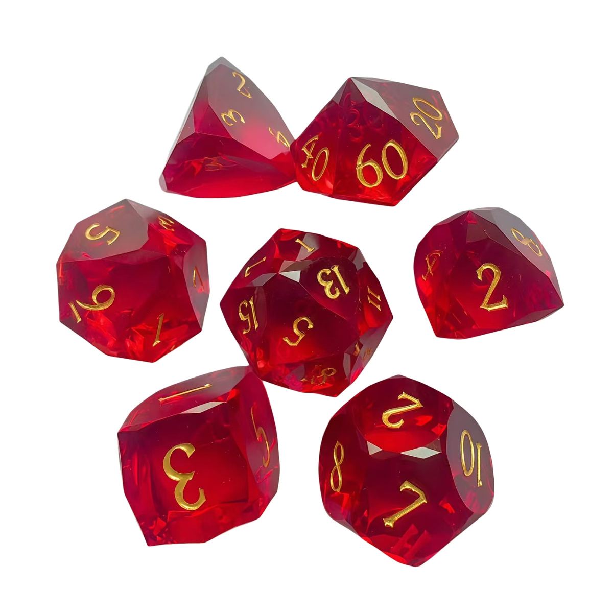 Cut-Face Foil Resin Dice Collection detail 4