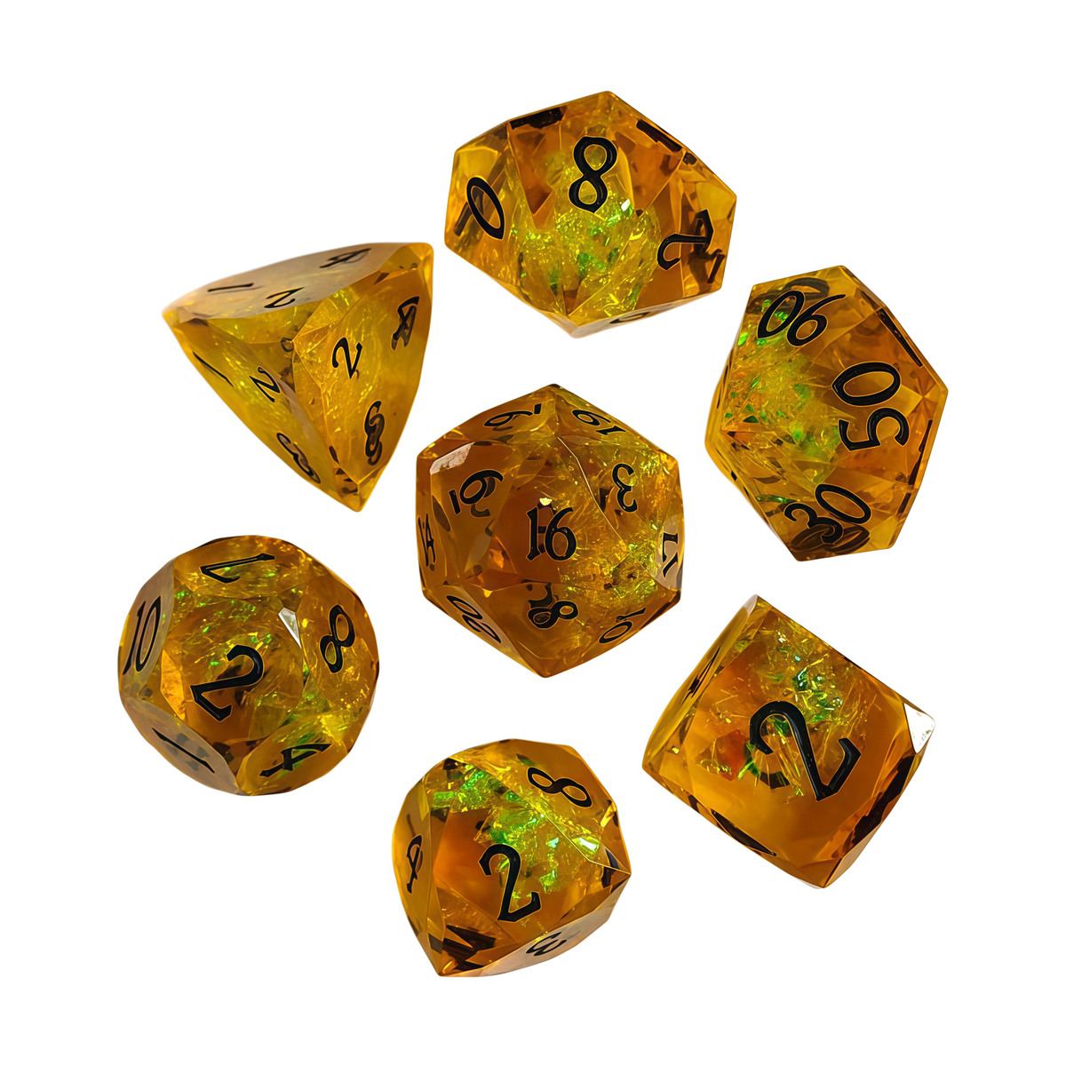 Cut-Face Foil Resin Dice Collection detail 5