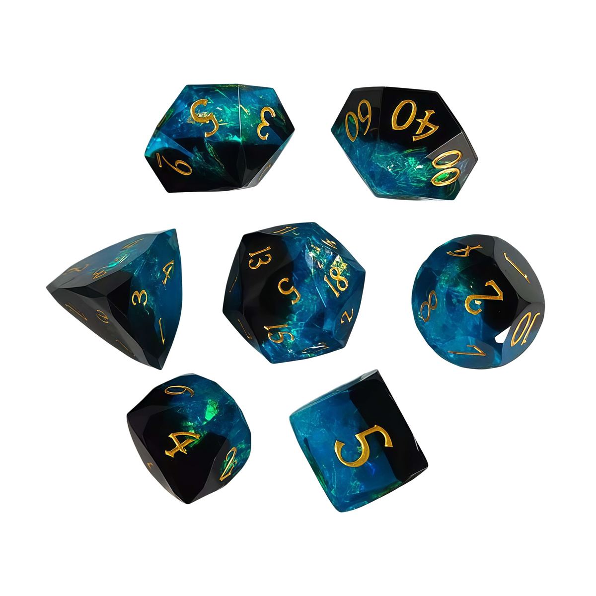 Cut-Face Foil Resin Dice Collection detail 6