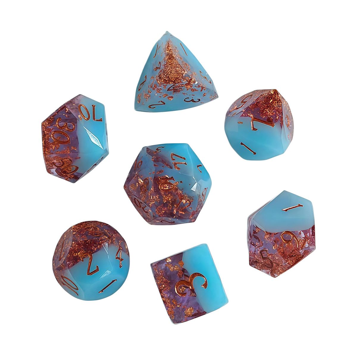 Cut-Face Foil Resin Dice Collection detail 7